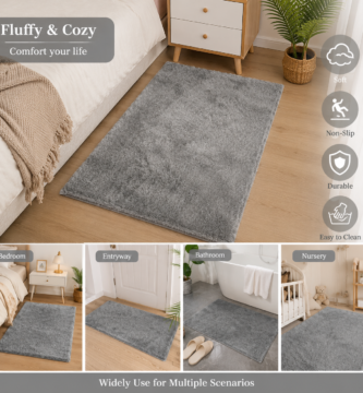 Cozy Small Fluffy Rug Decor Idea